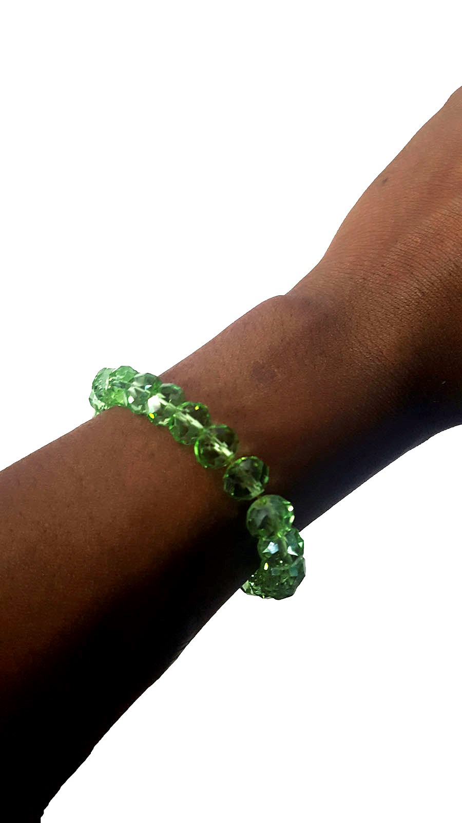 womens green crystal bracelet